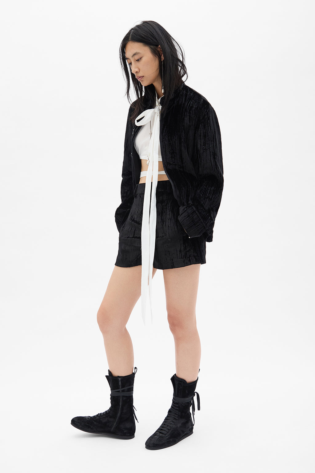 Stine High Waist Tailored Shorts