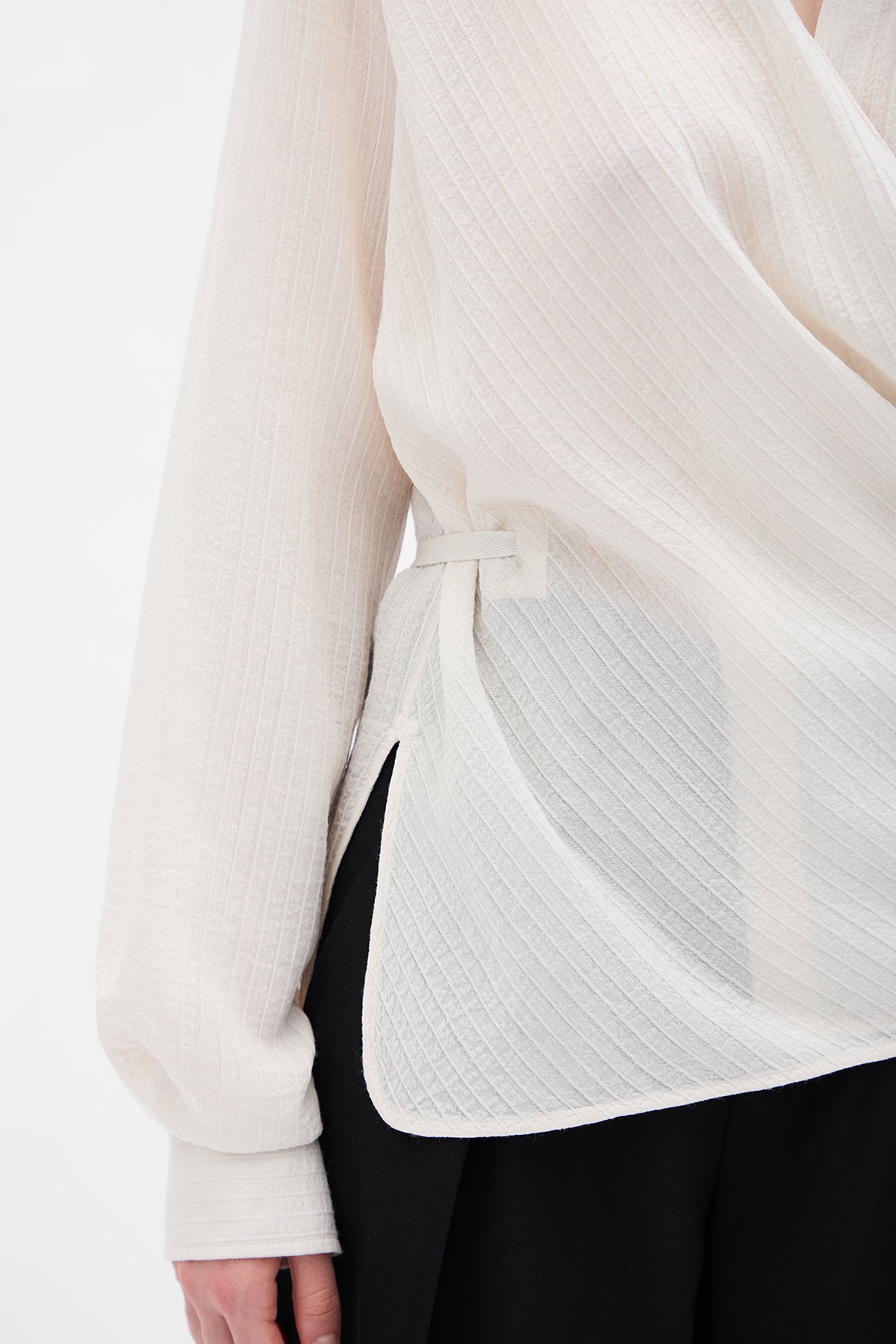 Alba Asymmetric Wrap Shirt