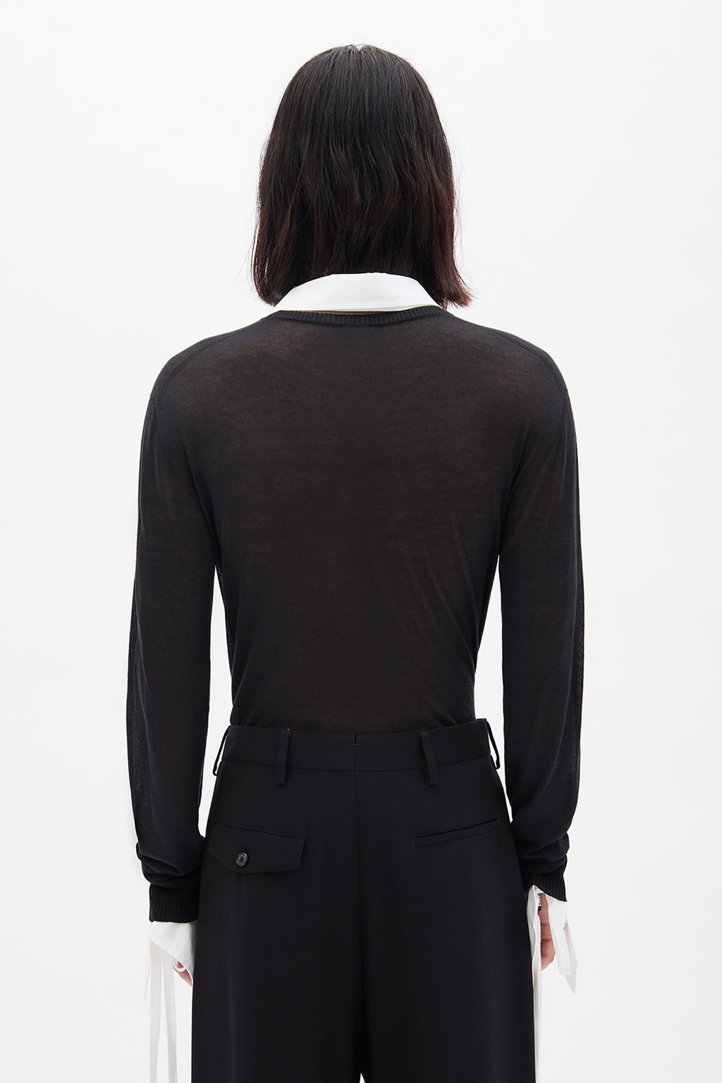 Jonathan Raw Edge Cut Collar Shirt