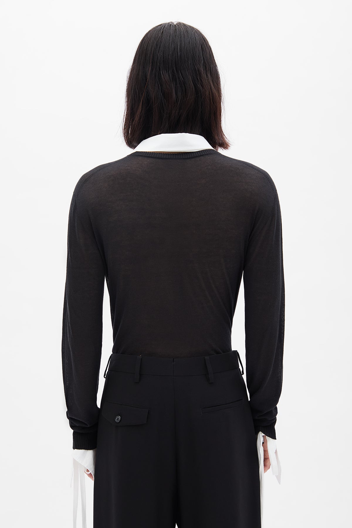 Jonathan Raw Edge Cut Collar Shirt