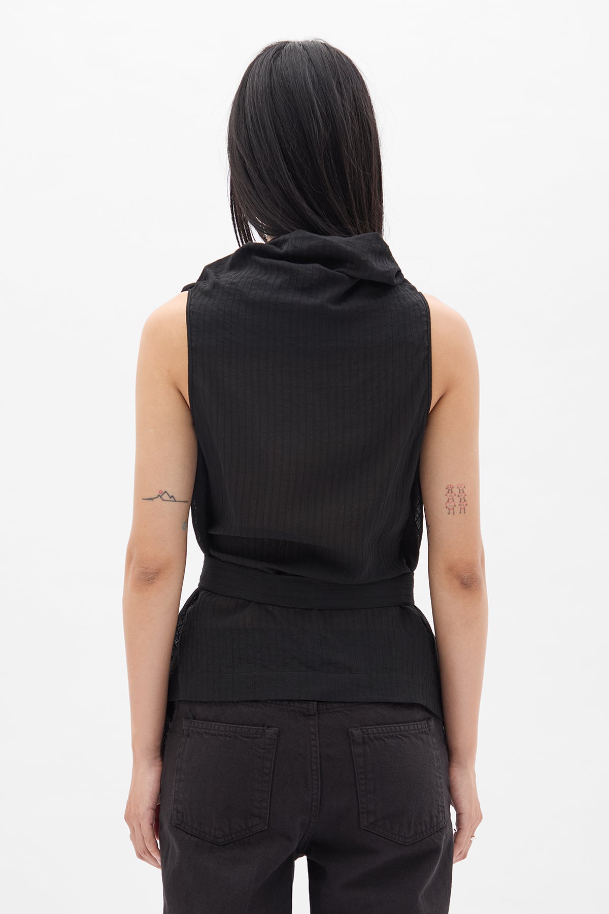 Macy Asymmetric Wrap Top – Ann Demeulemeester