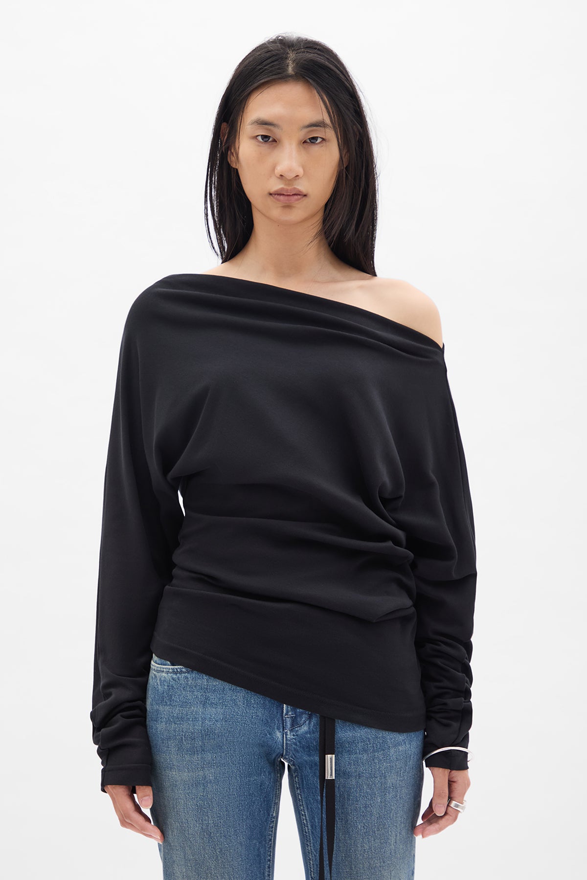 Roos Bias Cut Drop Shoulder Top