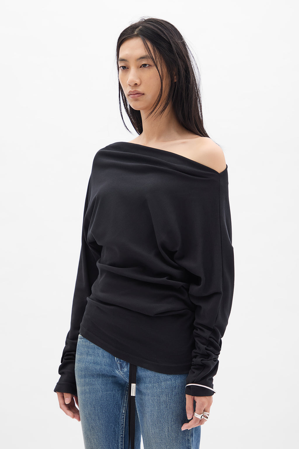 Roos Bias Cut Drop Shoulder Top