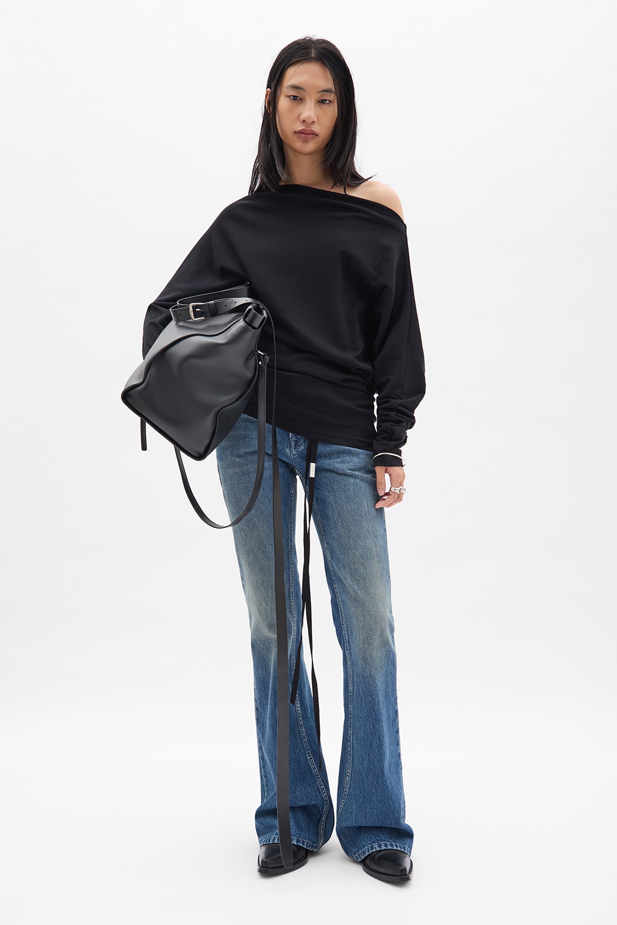 Roos Bias Cut Drop Shoulder Top – Ann Demeulemeester