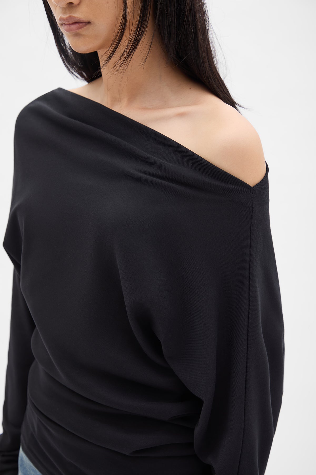 Roos Bias Cut Drop Shoulder Top – Ann Demeulemeester