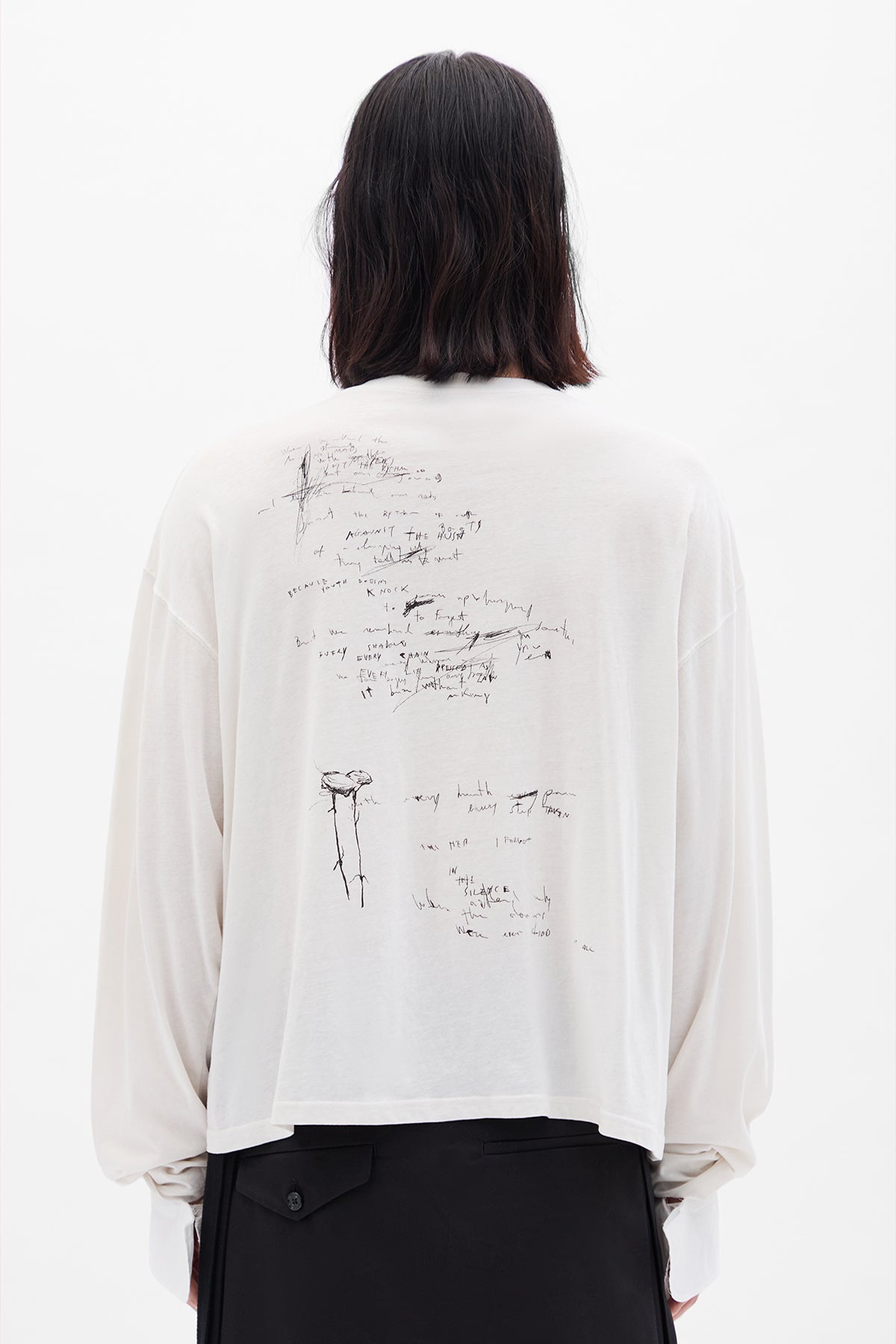 Emiliuis Sketch Print Long Sleeve T-Shirt – Ann Demeulemeester