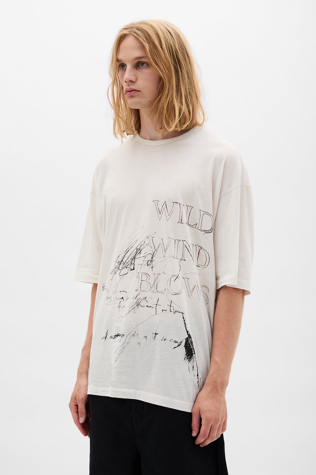 Dieter ''Wild Wind Blows'' High Comfort T-Shirt – Ann Demeulemeester