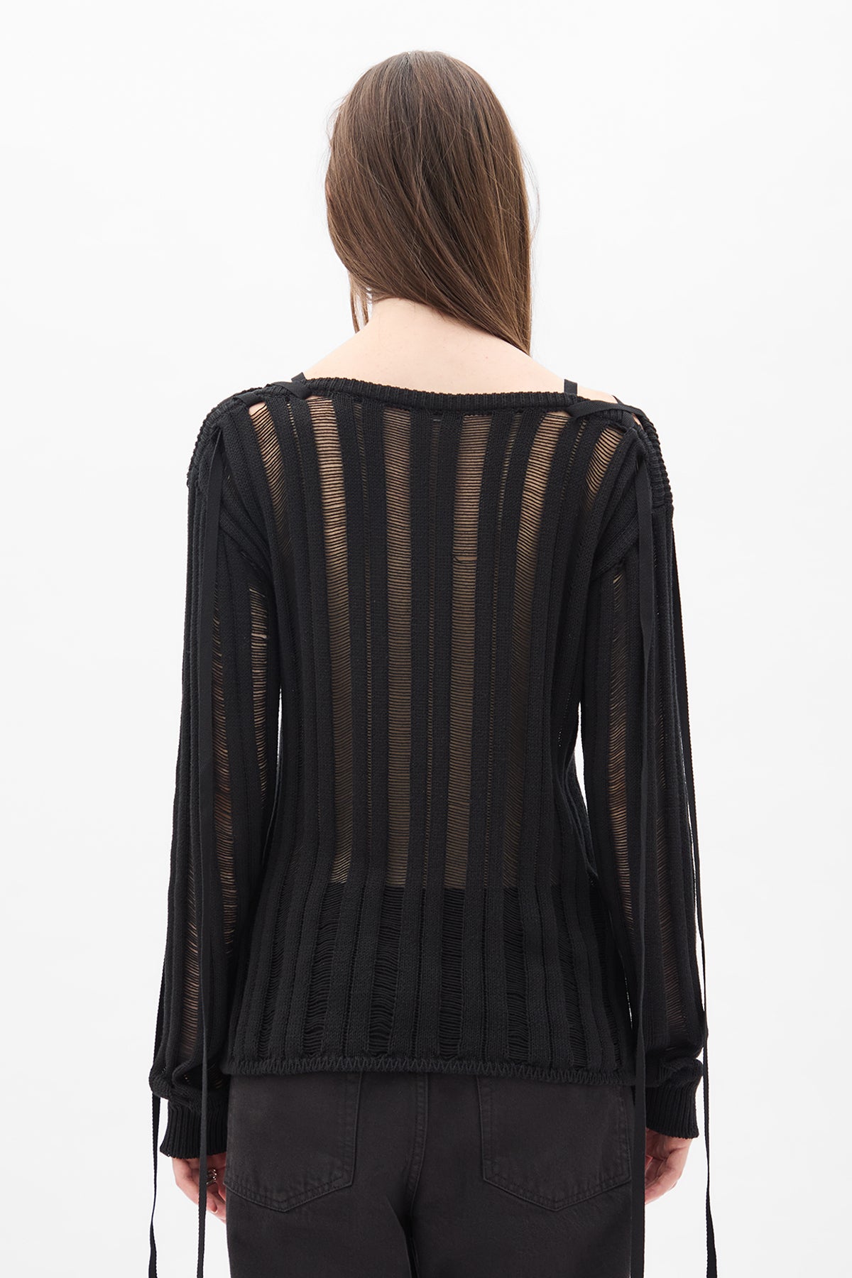 ANN DEMEULEMEESTER カーディガン ブラック レッド S 女性用ニットウェア – Ann Demeulemeester