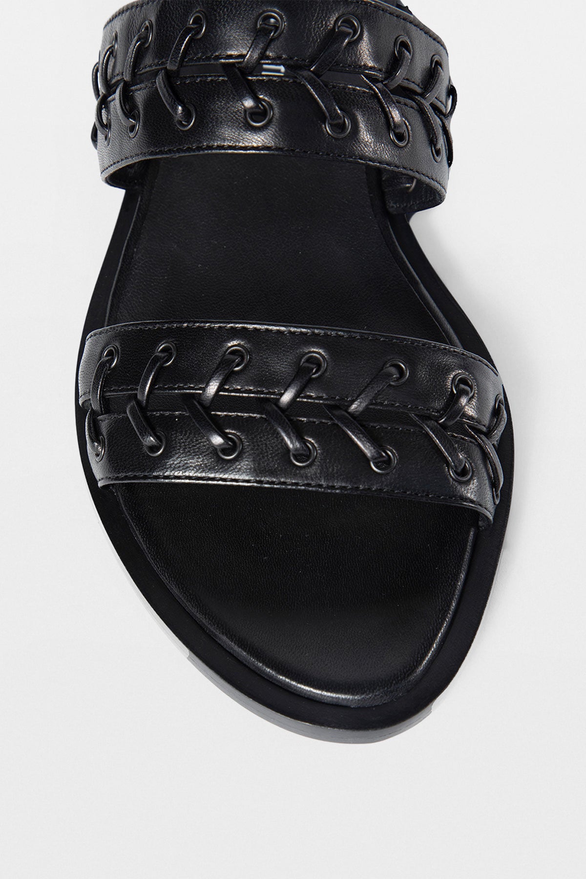 Geke Flat Sandals with Eyelets