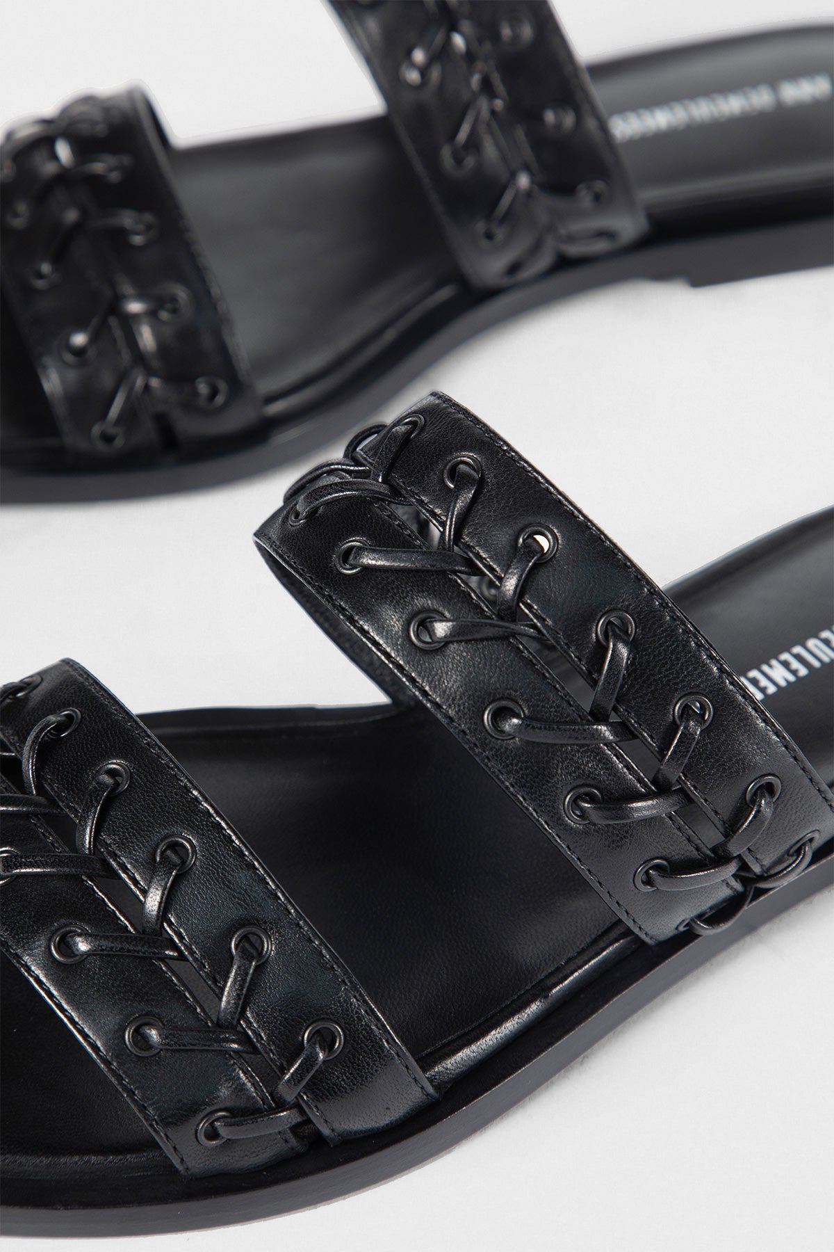 Geke Flat Sandals with Eyelets