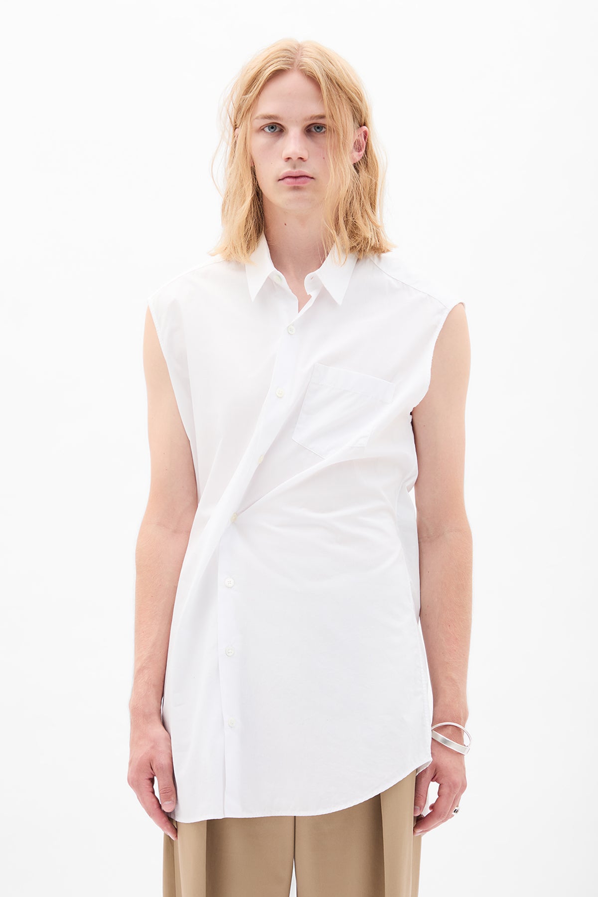 Dorian Sleeveless High Comfort Long Shirt
