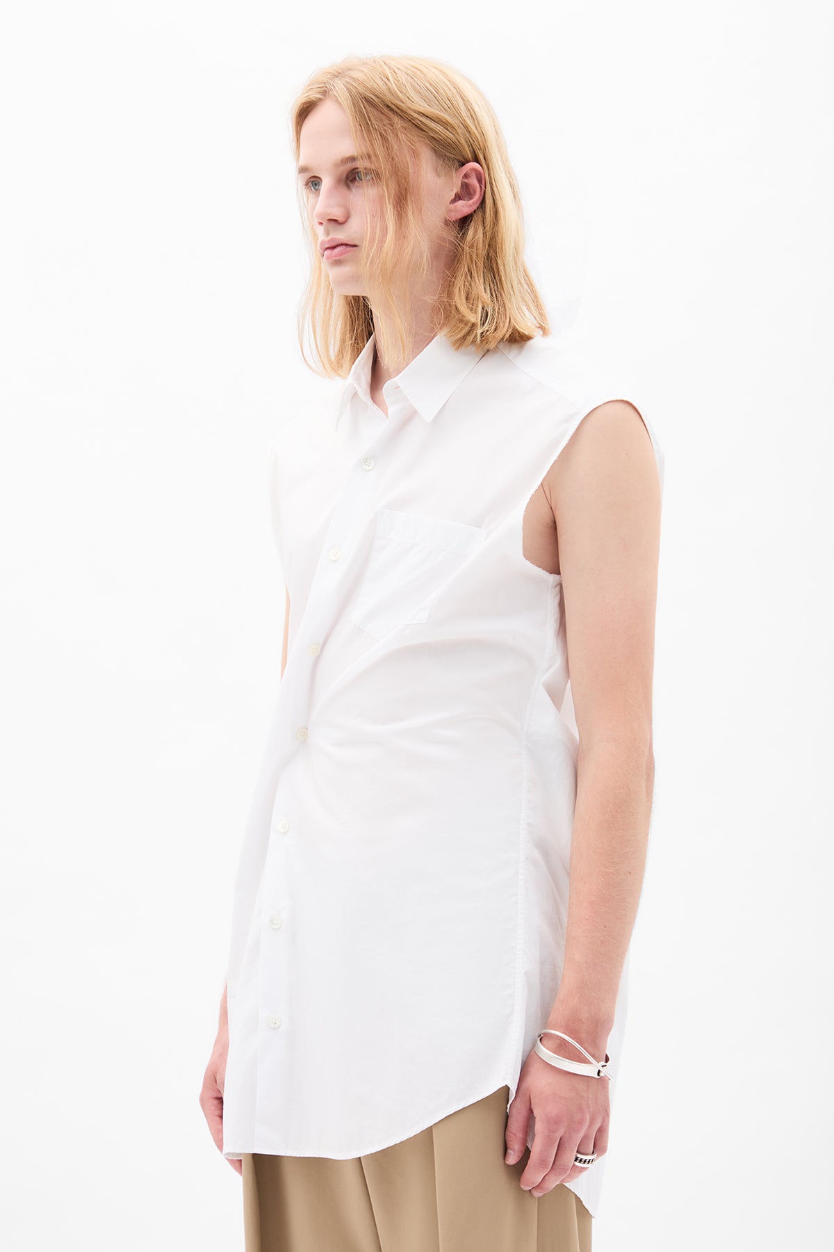 Dorian Sleeveless High Comfort Long Shirt – Ann Demeulemeester