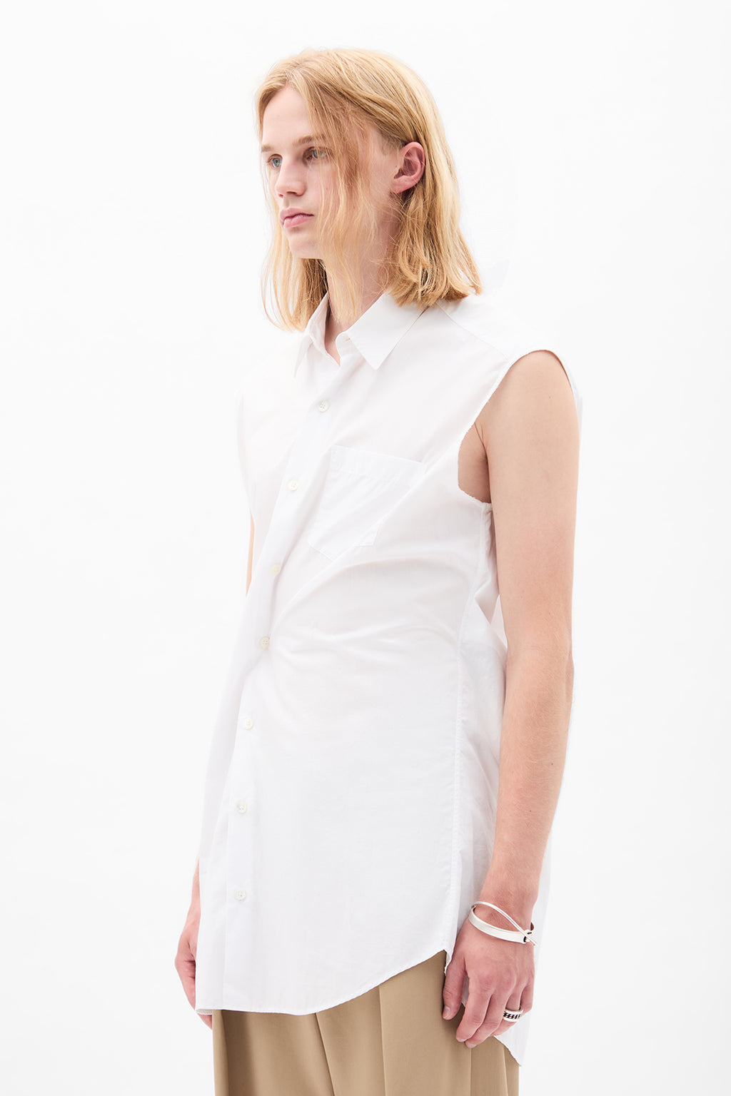 Dorian 无袖高舒适长衬衫 