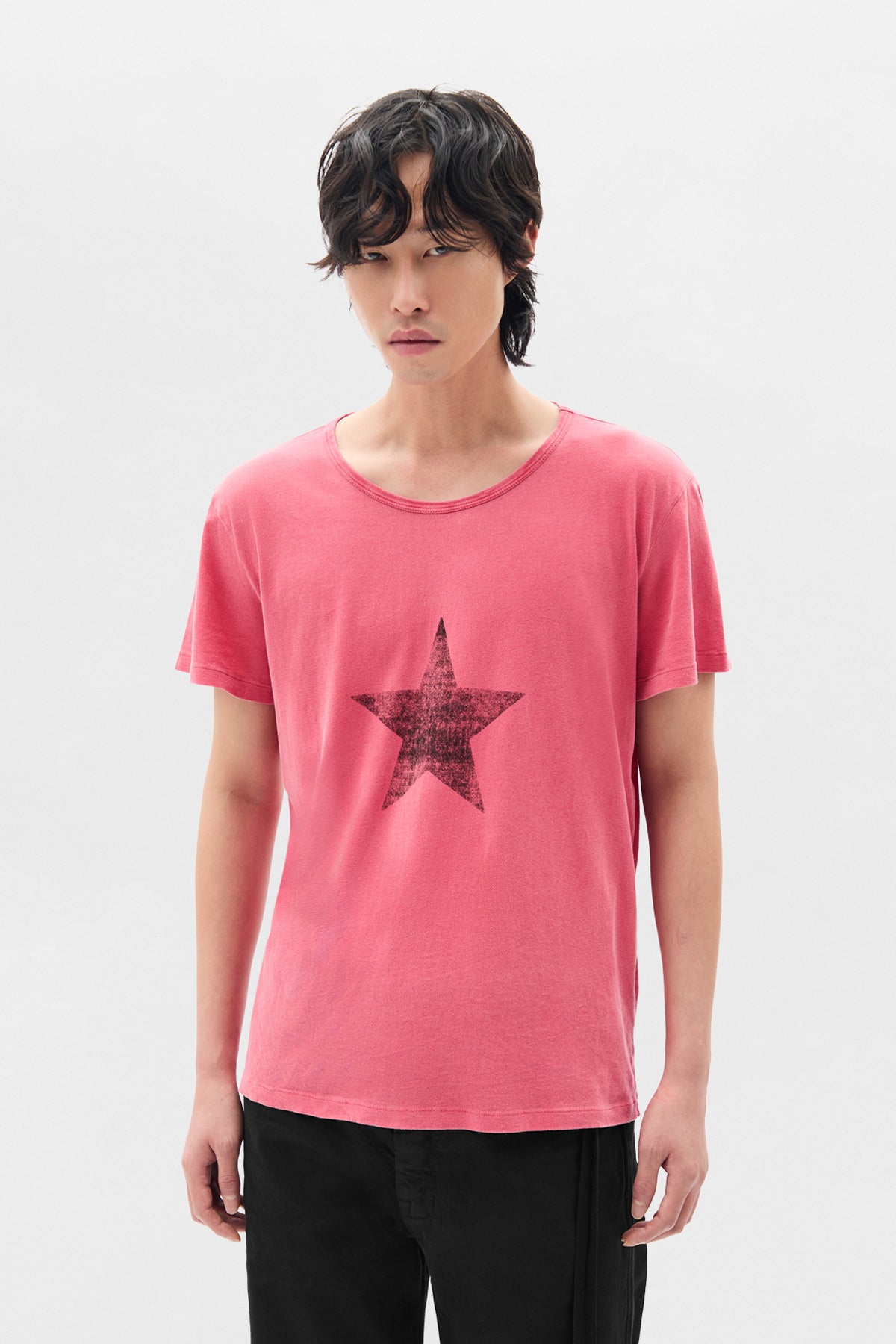 Ann Demeulemeester 長袖Tシャツ ピンク Man T-shirts – Ann Demeulemeester