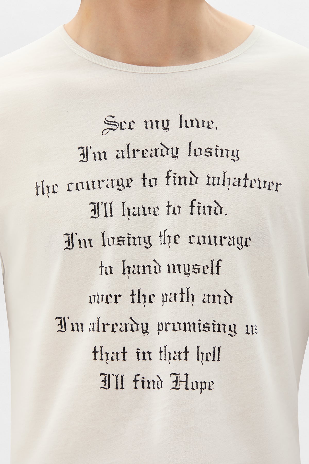 Alver Long Sleeve Fitted T-Shirt – Ann Demeulemeester