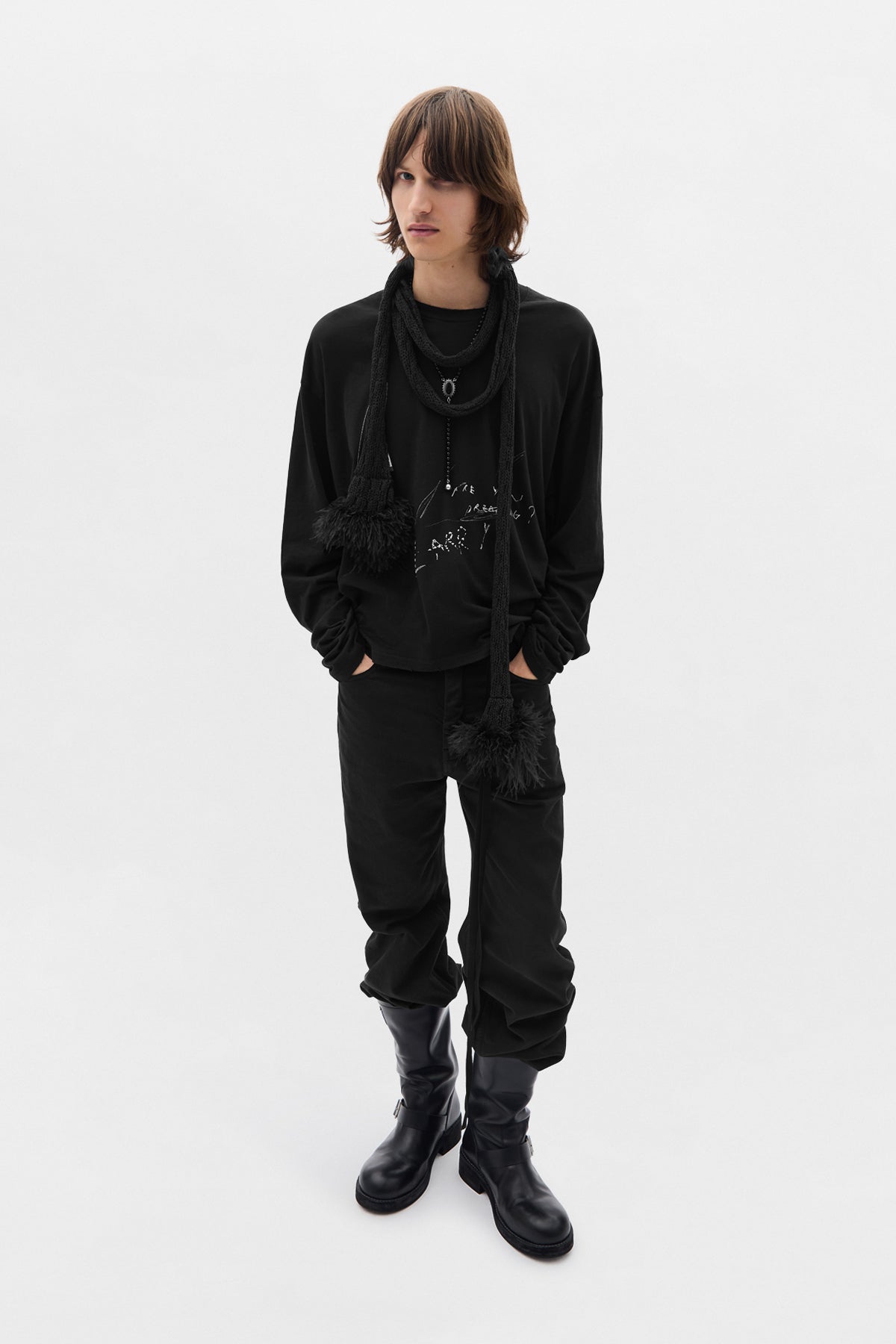 Emil Relax Fit Long Sleeve Boxy T-Shirt – Ann Demeulemeester