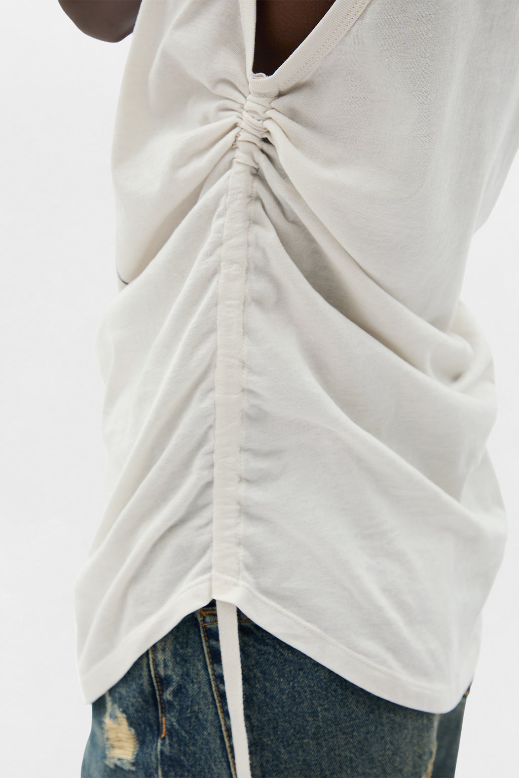 Mexi Wrinkled Cropped Tank Top