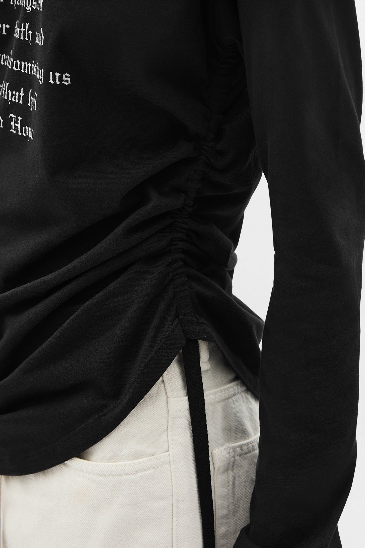 Dot Wrinkled Cropped Long Sleeve Top – Ann Demeulemeester