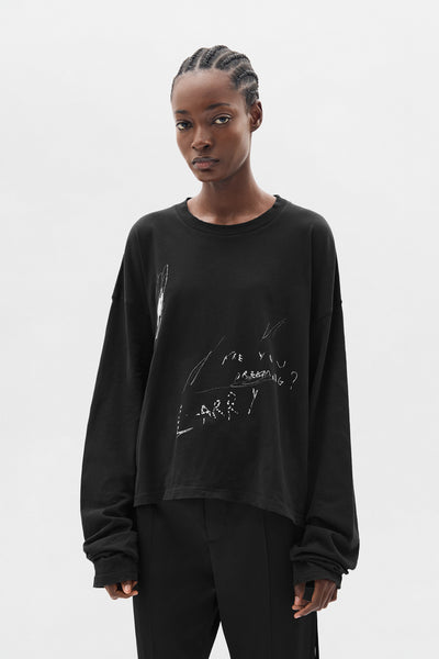 Nikita Relax Fit Long Sleeve Boxy Tee – Ann Demeulemeester