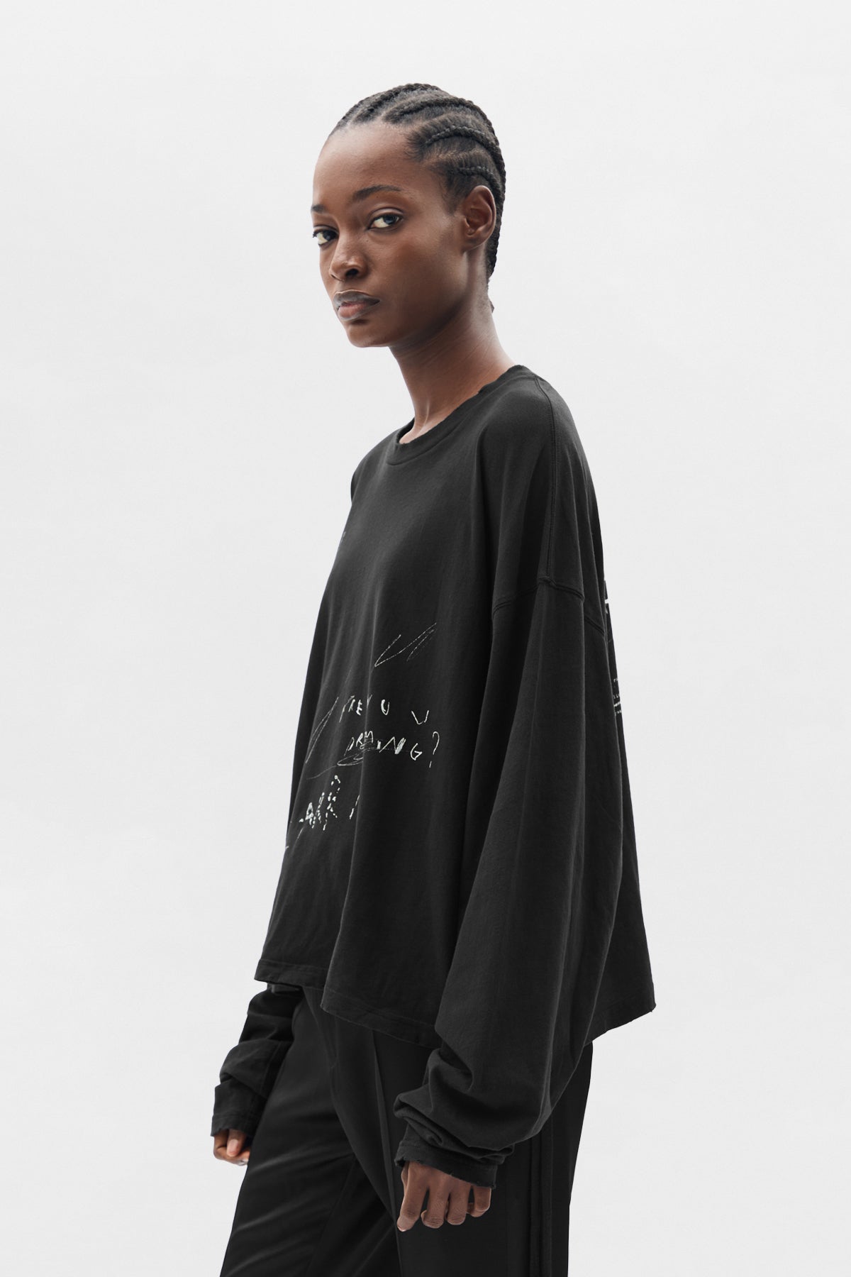 Nikita Relax Fit Long Sleeve Boxy Tee – Ann Demeulemeester