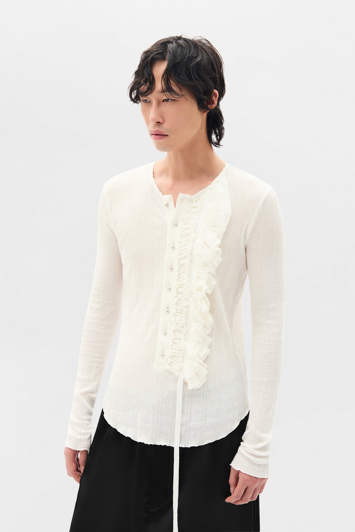 马里斯长袖塞拉菲诺上衣 