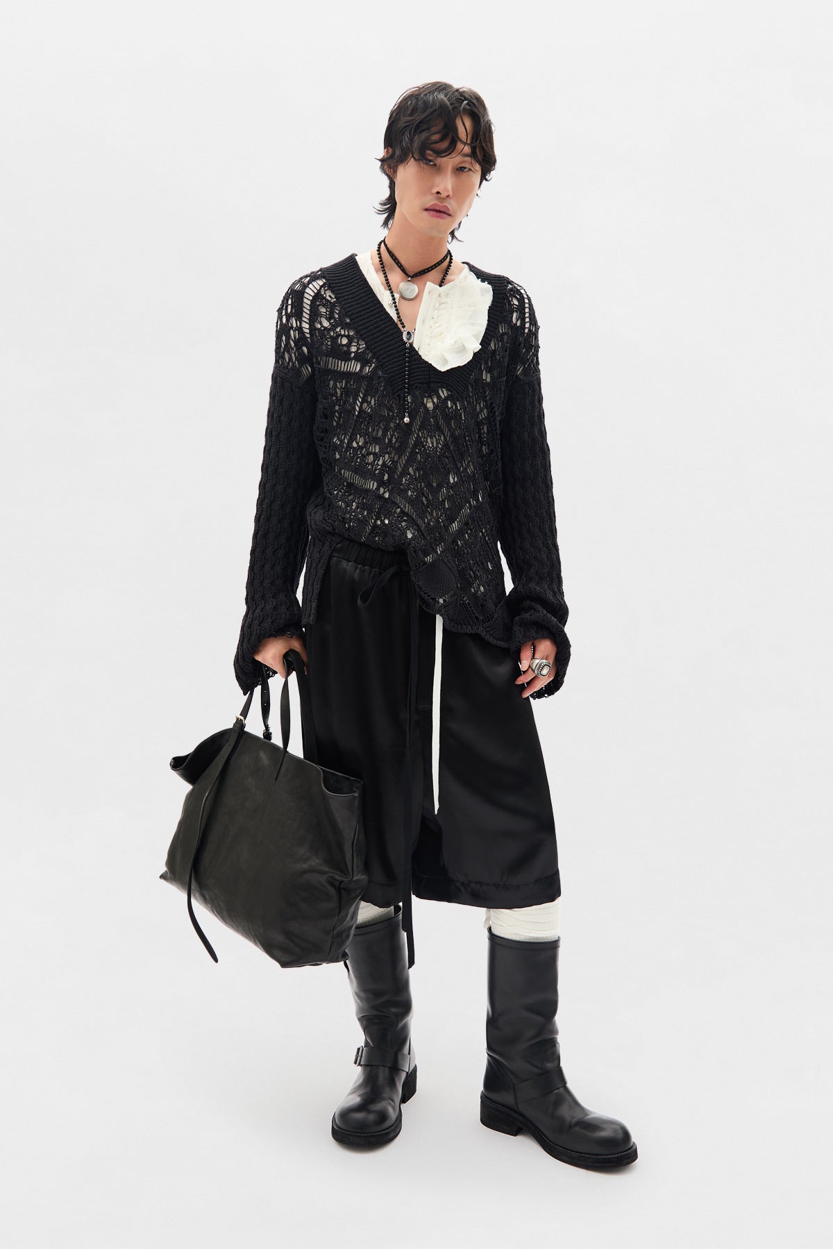The Runar Deep V-Neck Comfort Sweater – Ann Demeulemeester