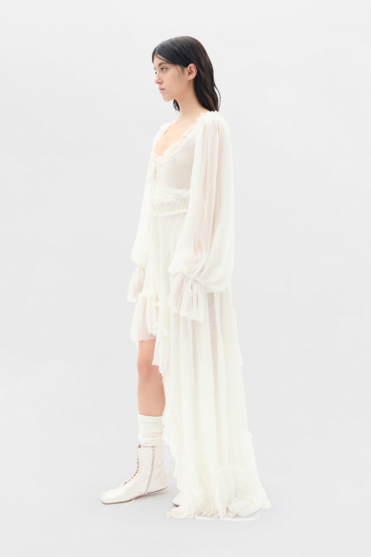 Giti Empire Waist Asymmetric Dress Ann Demeulemeester Giti Empire Waist Asymmetric Dress Ann Demeulemeester