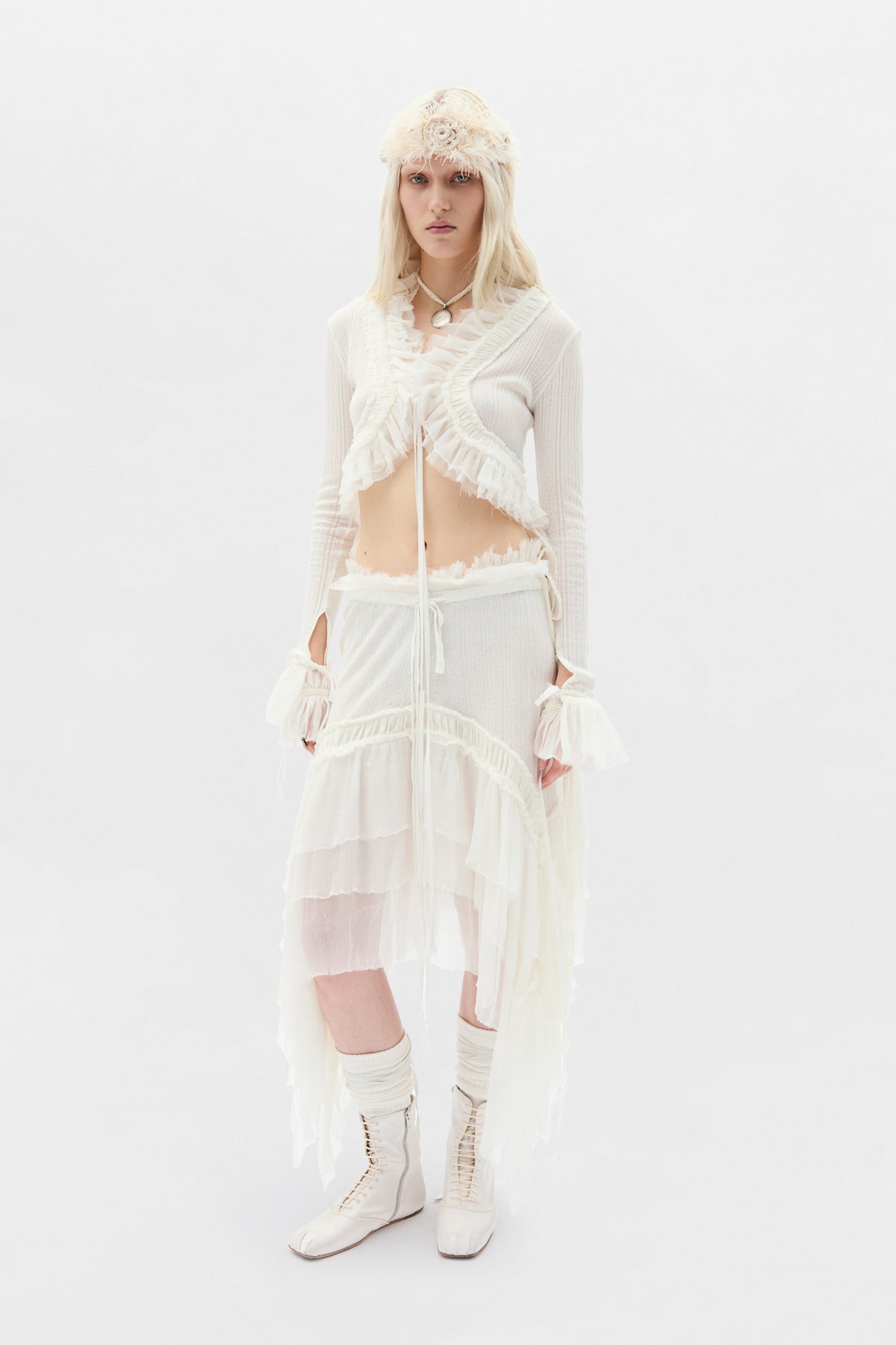 Jedi Long Sleeve Open Front Top – Ann Demeulemeester