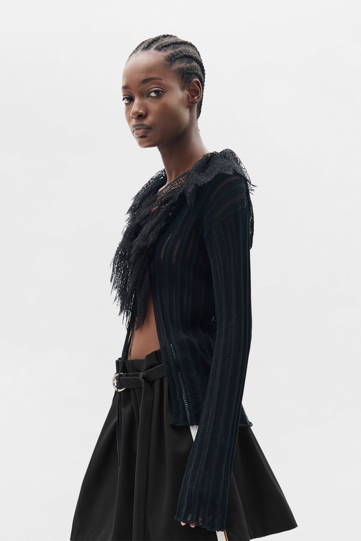 Nya Open Rib Fitted Cardigan – Ann Demeulemeester