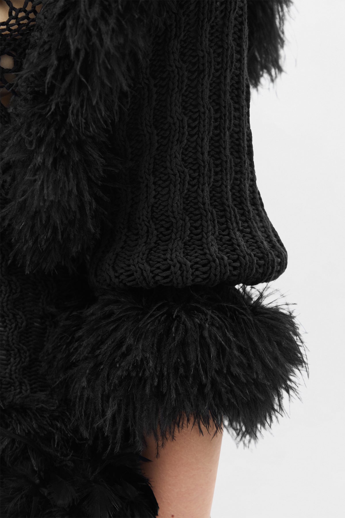 Dudu Scallop Neck Fitted Sweater