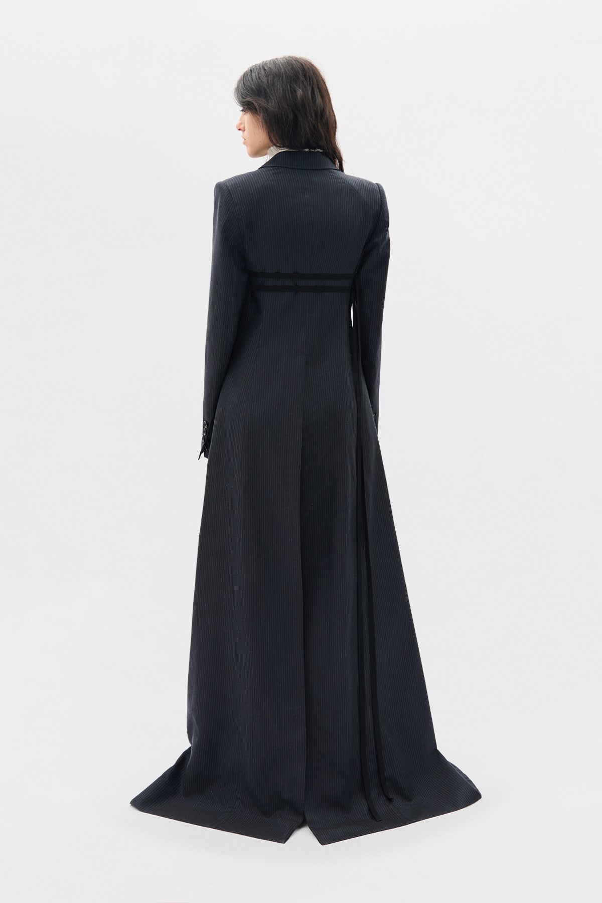 Abke X-Long Open Front Fitted Coat Abke X-Long Open Front Fitted Coat