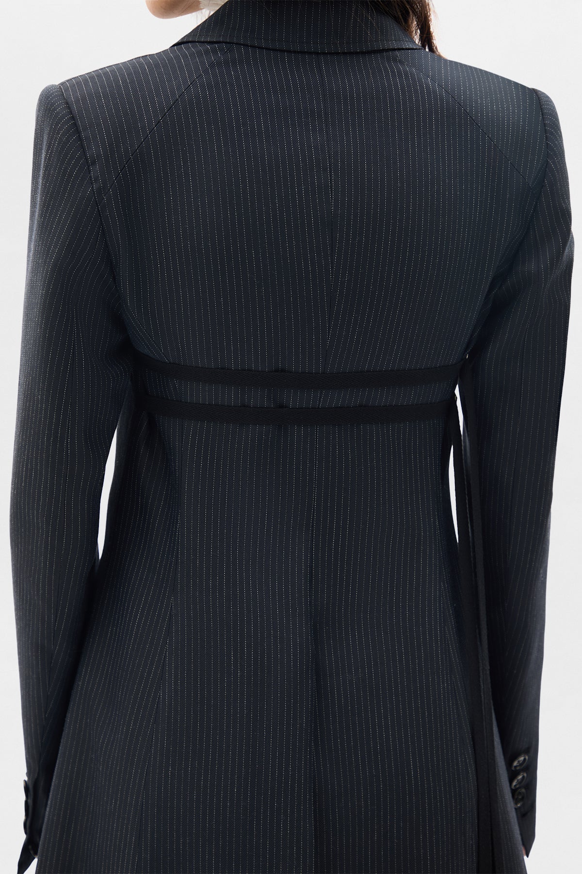 Abke X-Long Open Front Fitted Coat