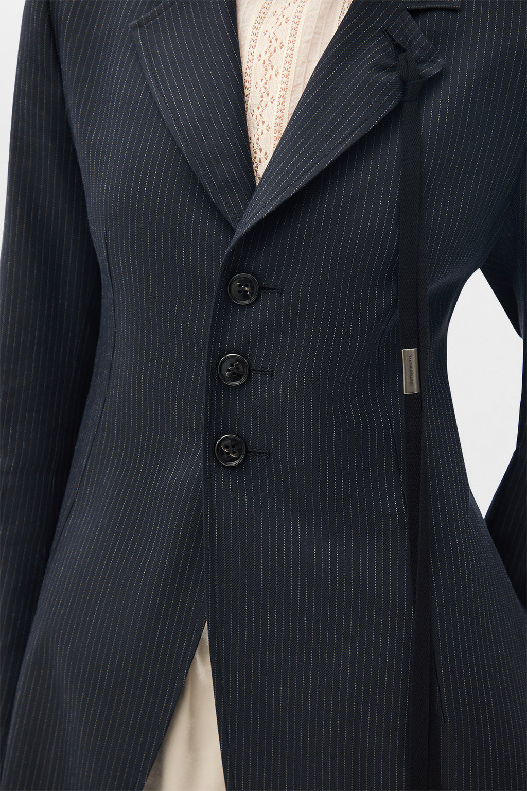 Abke X-Long Open Front Fitted Coat
