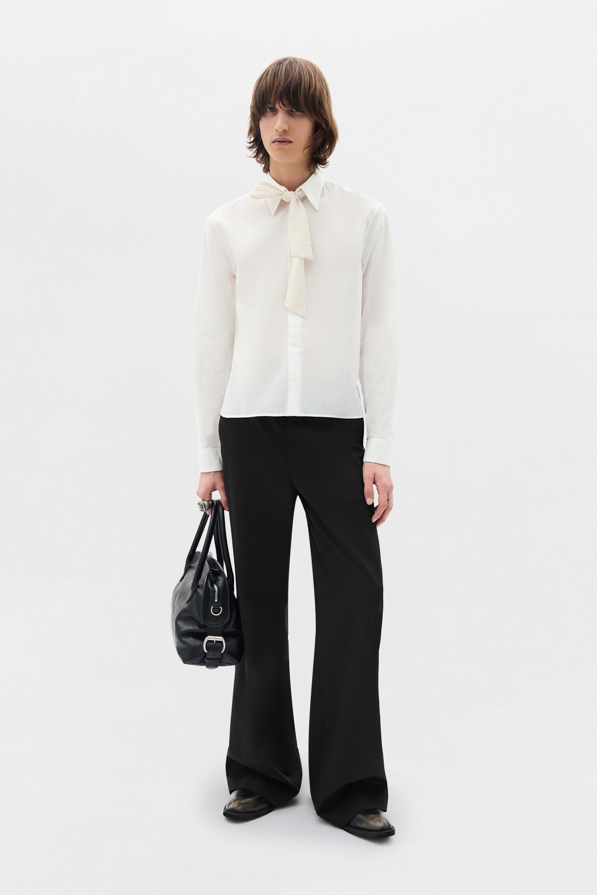 Chemise raccourcie Stack Comfort avec cravate 