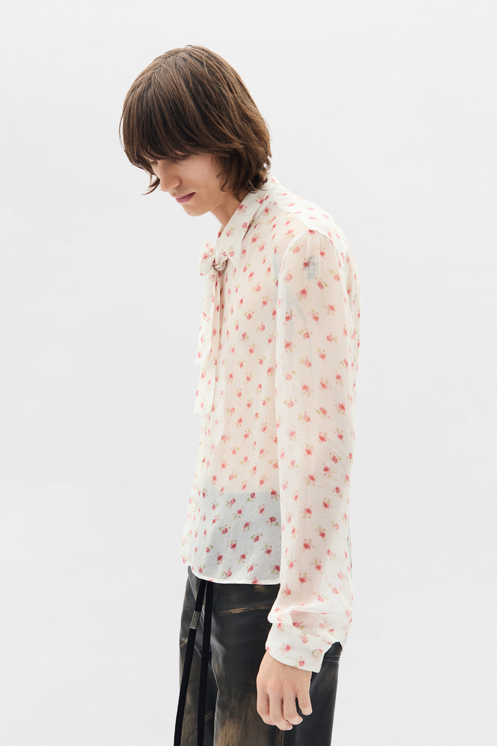 Stack Comfort Cropped Shirt with Necktie