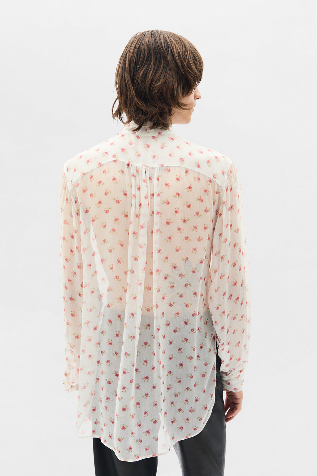 Stack Comfort Cropped Shirt with Necktie