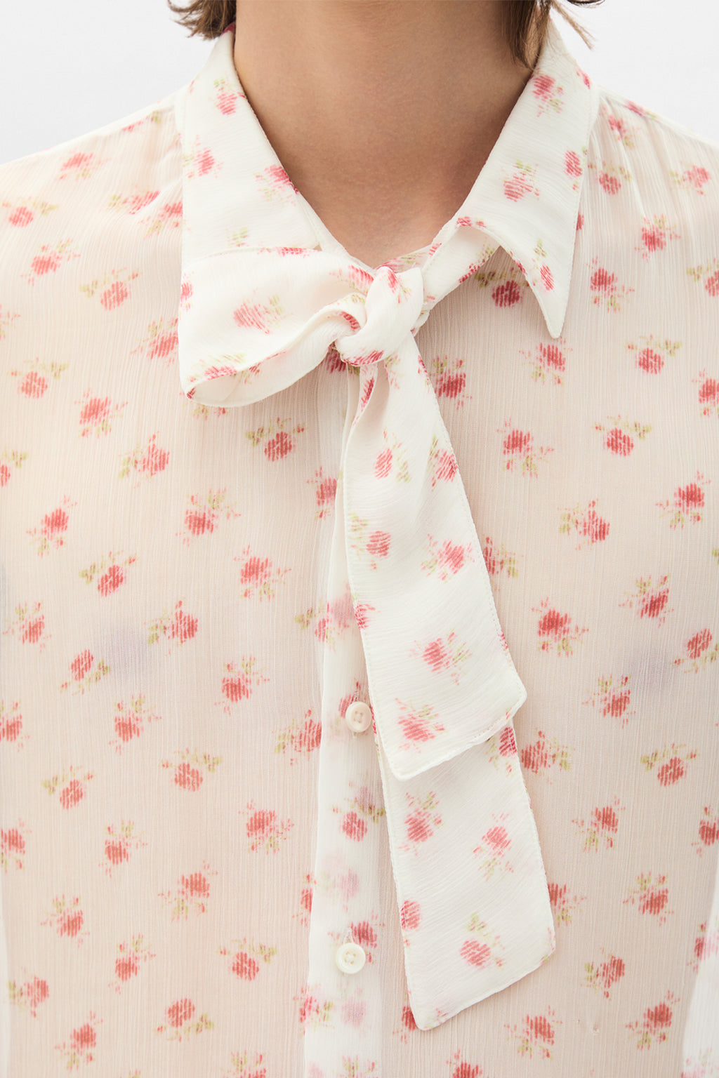 Stack Comfort Cropped Shirt with Necktie