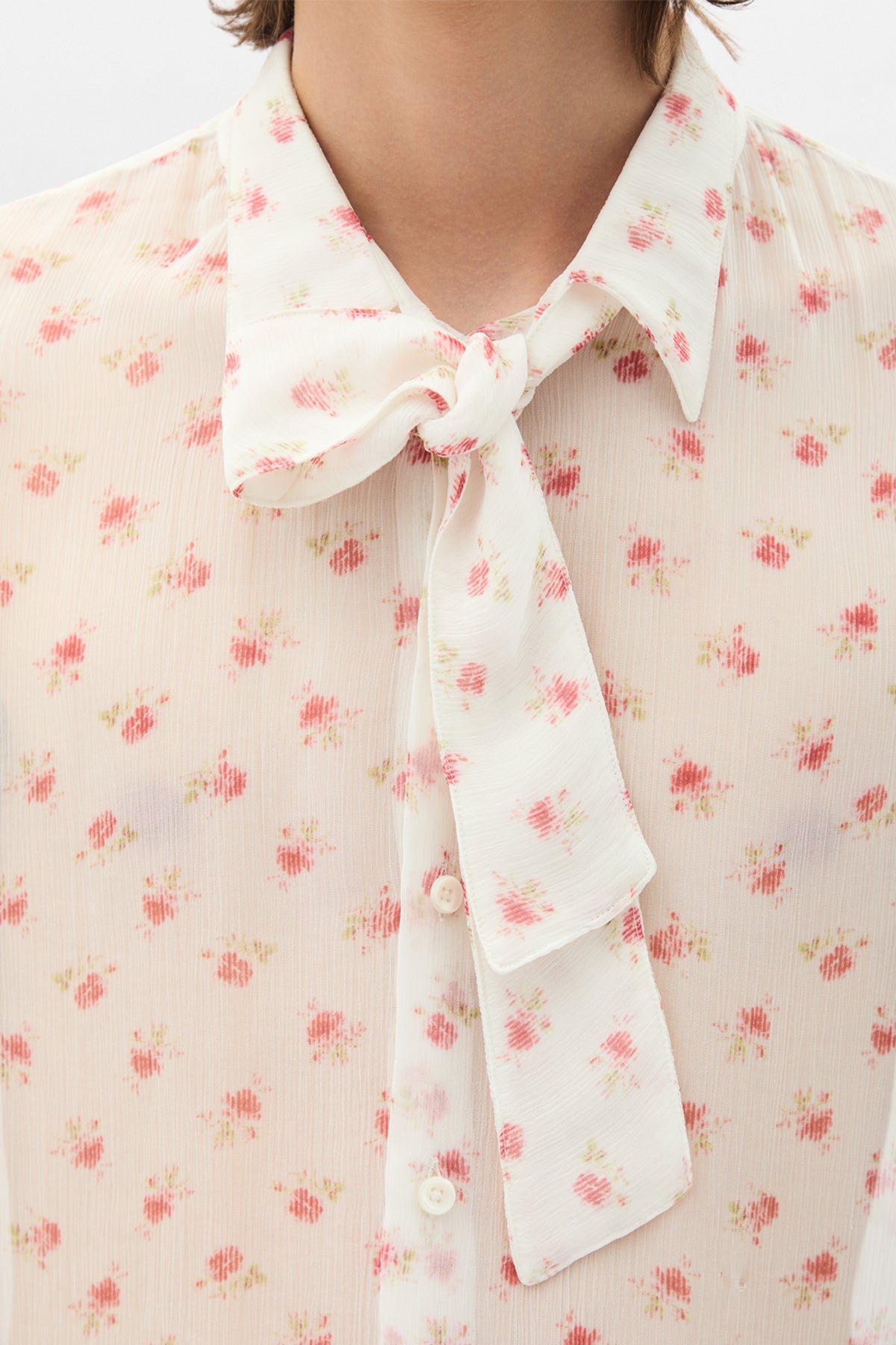 Stack Comfort Cropped Shirt with Necktie