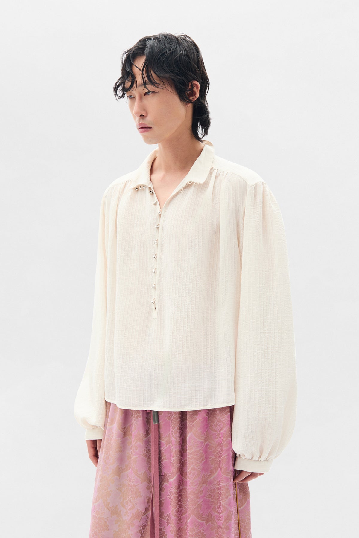 Thorald High Comfort Cropped Serafino Top – Ann Demeulemeester