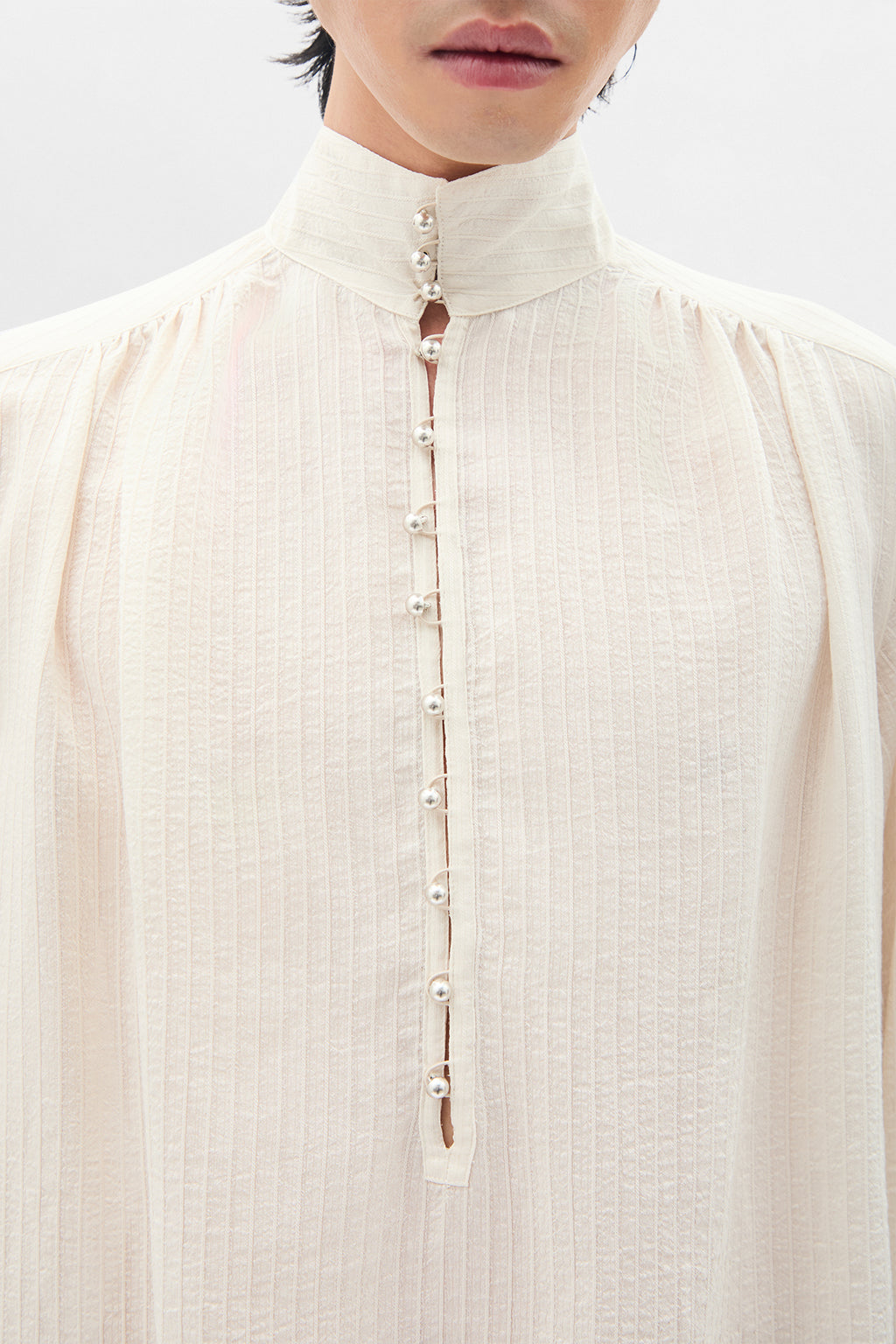 Thorald High Comfort Cropped Serafino Top