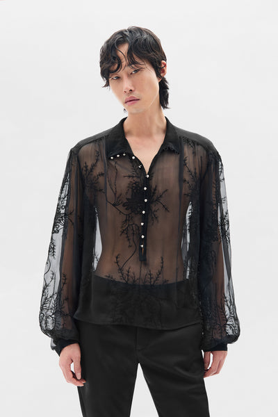 Thorald High Comfort Cropped Serafino Top – Ann Demeulemeester