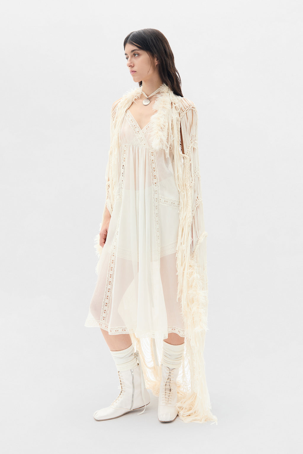 Elen Negligé Midi Dress