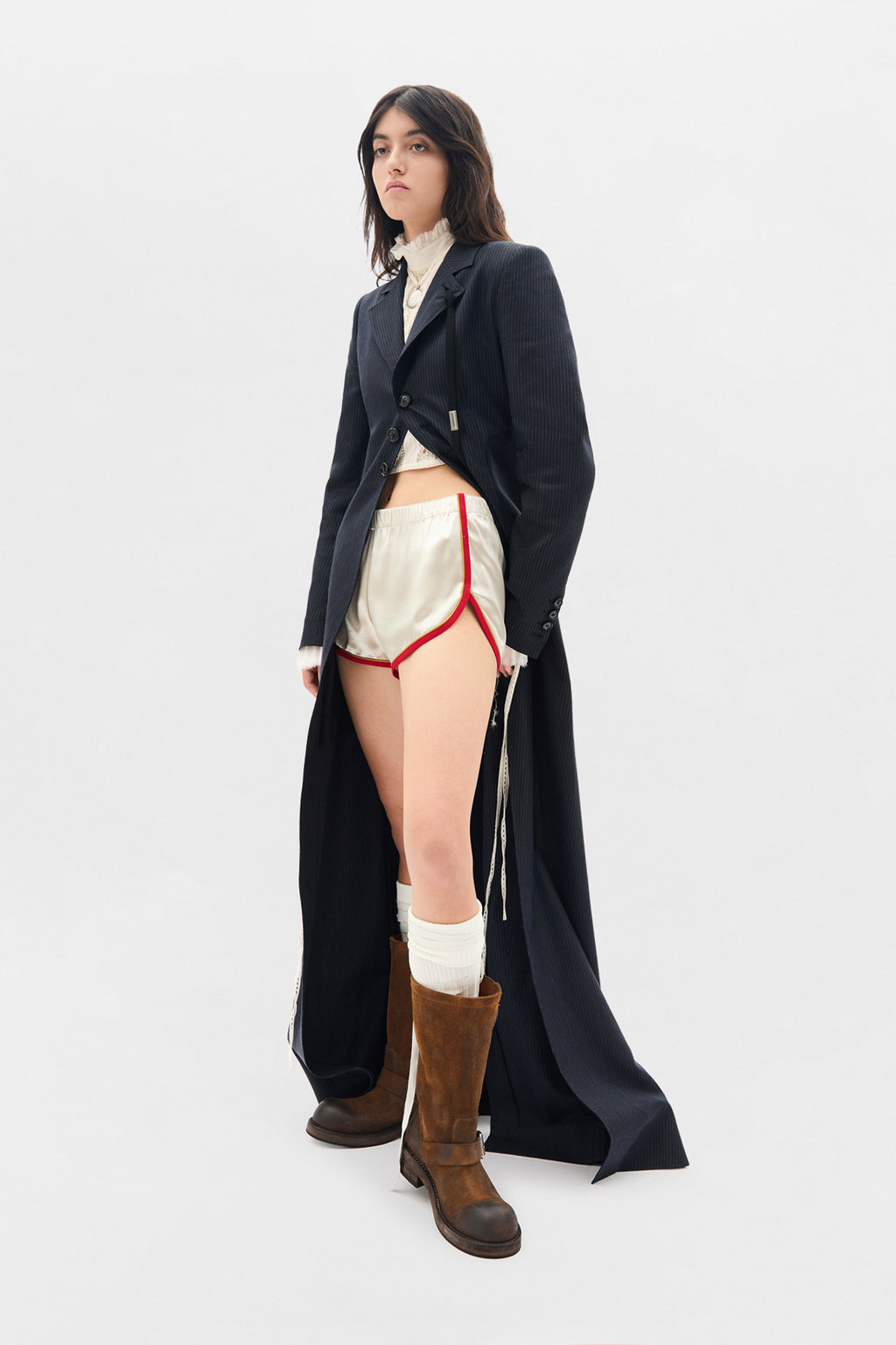 Bee High Neck Cropped Top