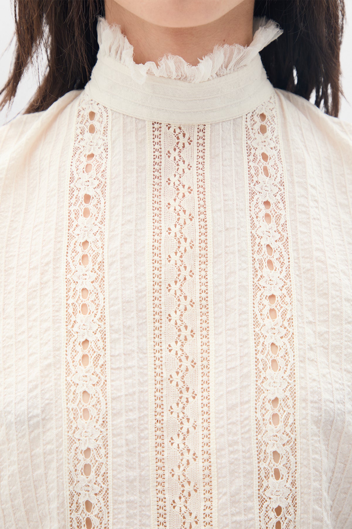 Bee High Neck Cropped Top