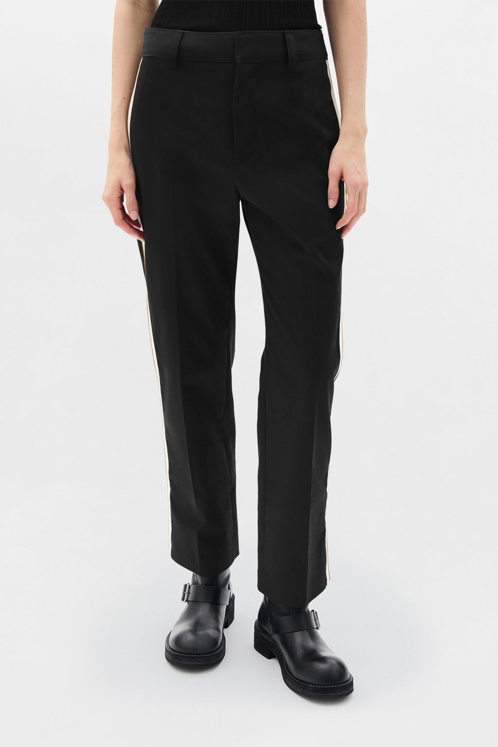 Fera Straight Leg Cropped Trousers