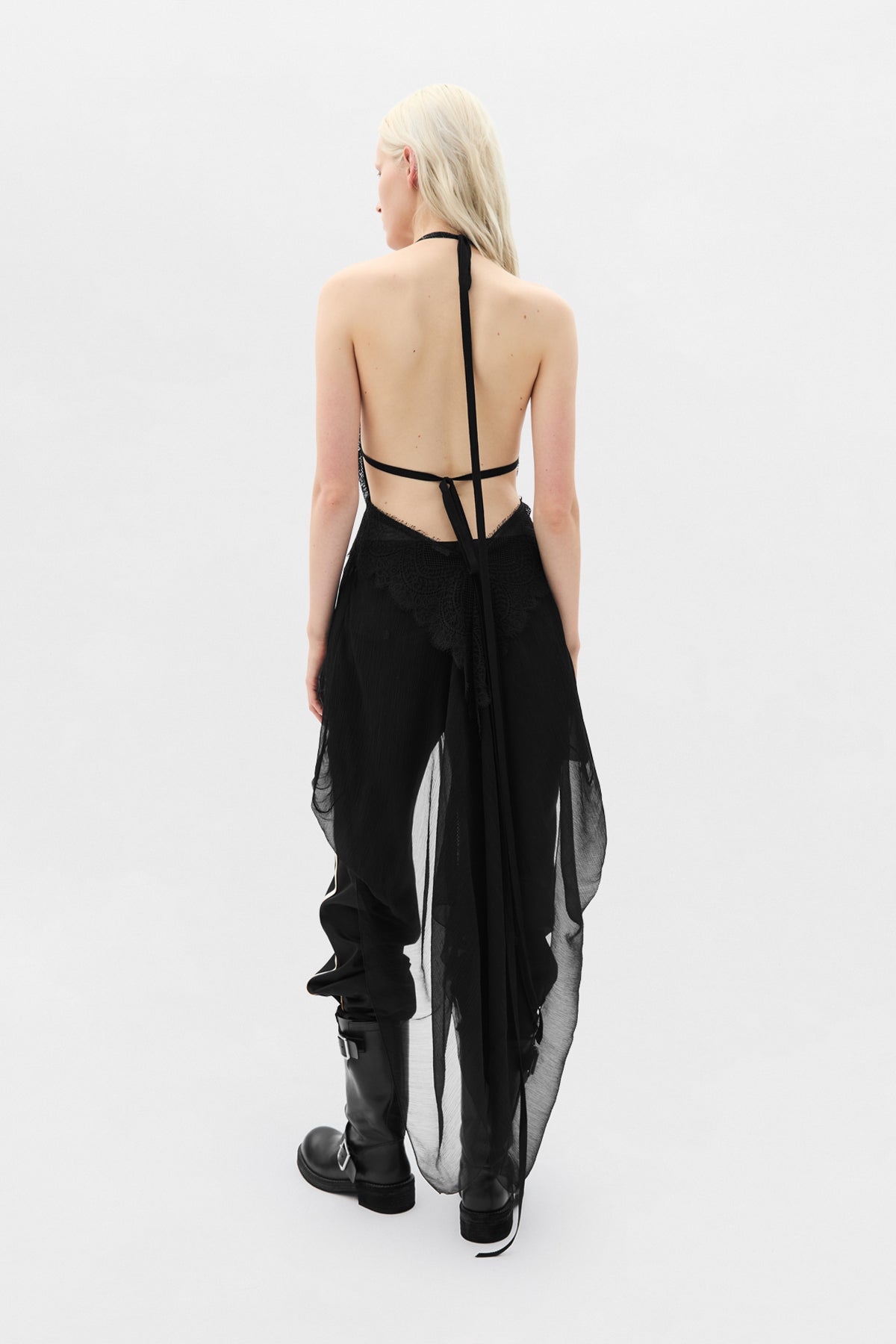Dory Asymmetric Panel Top with Lace – Ann Demeulemeester