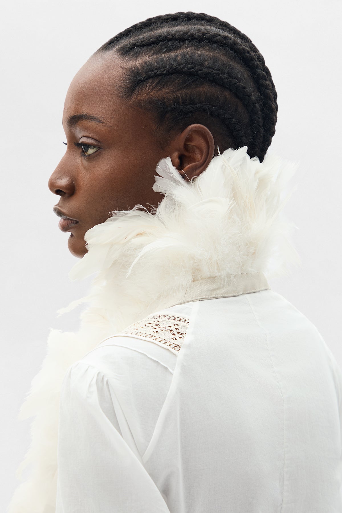 Idje Open Waistcoat with Feathers – Ann Demeulemeester