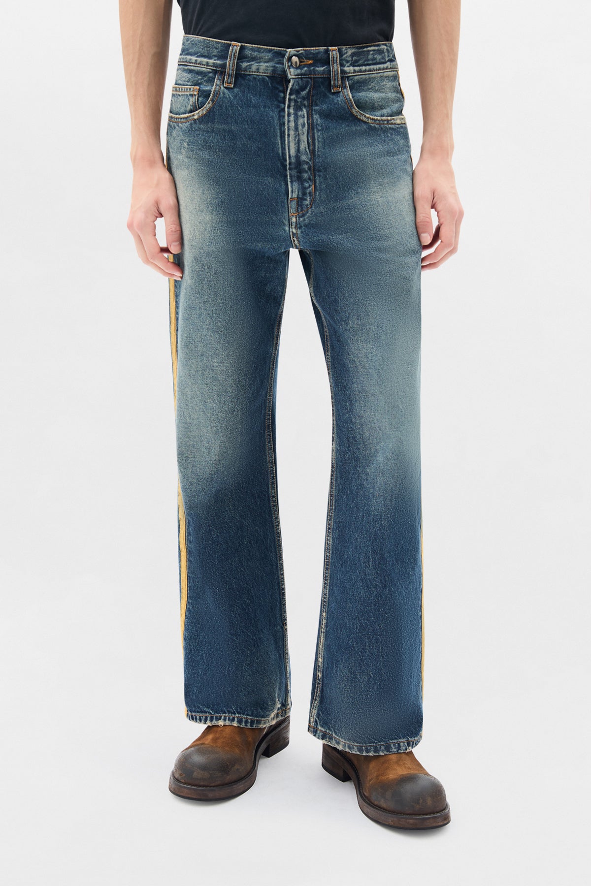 Alarik 5-Pockets Flared Cropped Trousers