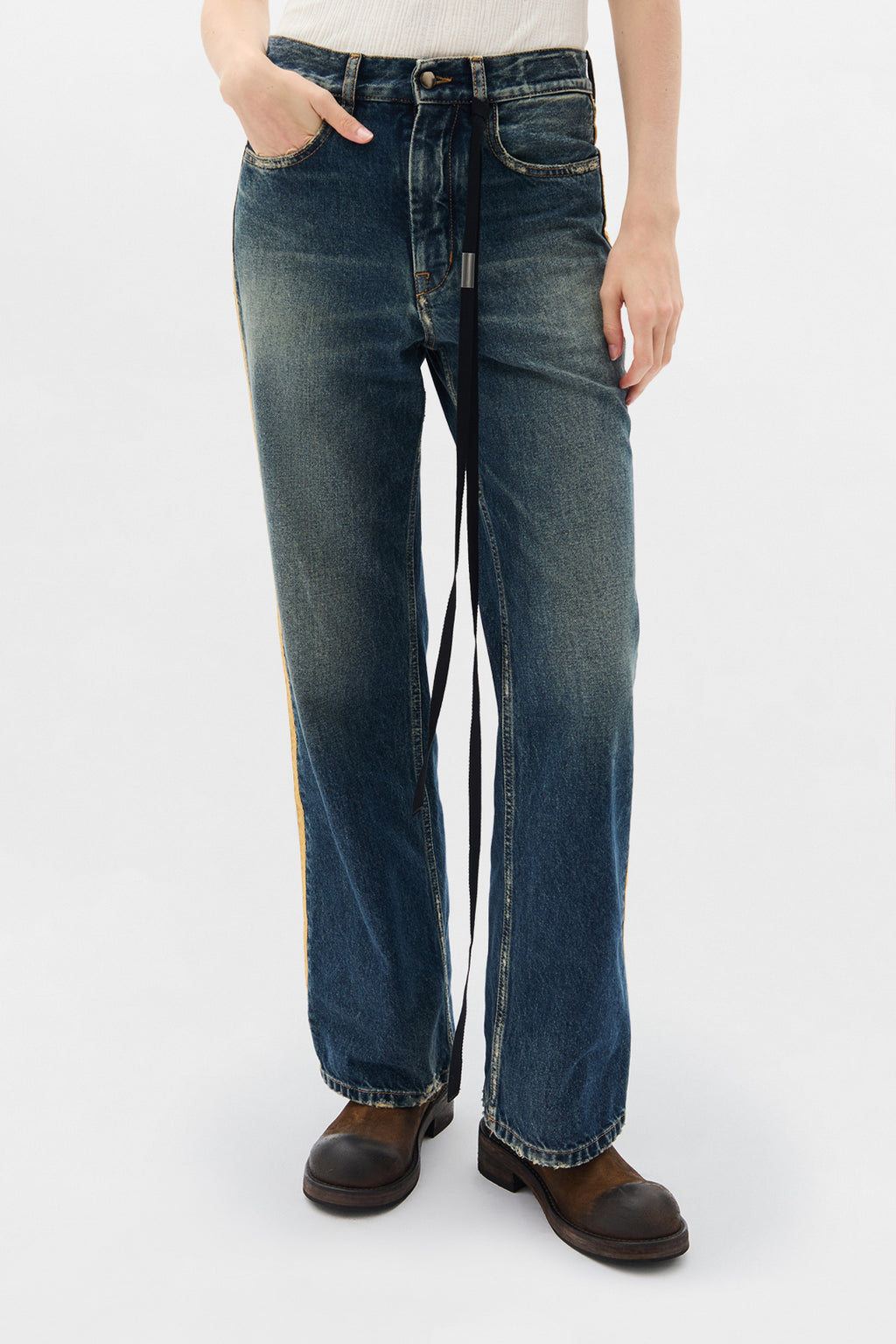 Pantaloni Zana a 5 tasche svasati corto 