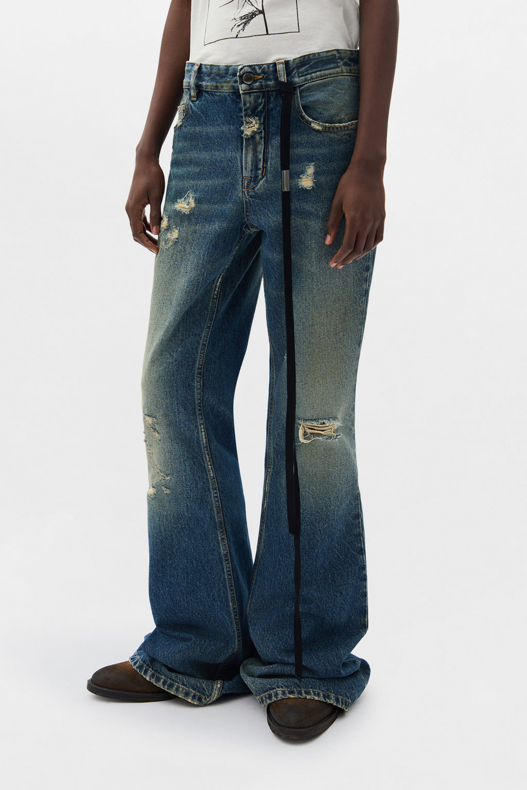 Pantaloni Bootcut Slim Fit a 5 Tasche Toos 